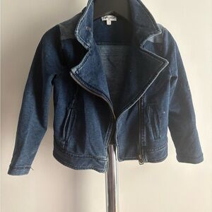 Splendid Kids 3T Dark Wash Denim Moto Jacket
